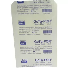 GOTA-POR Obliž za rane sterilen 100x150 mm, 1 kos
