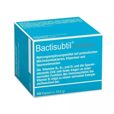BACTISUBTIL Kompleksne kapsule, 100 kos BACTISUBTIL Kompleksne kapsule, 100 kos
