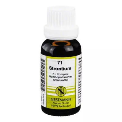 STRONTIUM K Complex No.71 Razredčitev, 20 ml STRONTIUM K Complex No.71 Razredčitev, 20 ml