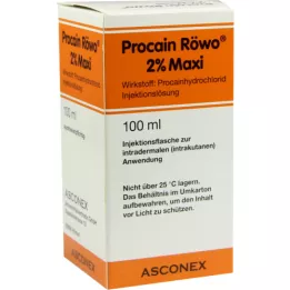 PROCAIN Röwo 2% Maxi steklenice za injiciranje, 100 ml