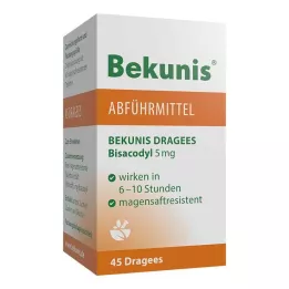 BEKUNIS Bisakodil dražeji 5 mg gastrorezistentne tablete, 45 kos