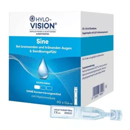 HYLO-VISION sinusne pipete z enim odmerkom, 60X0,4 ml