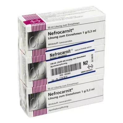 NEFROCARNIT Peroralna raztopina, 150 ml