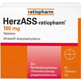 HERZASS-ratiopharm 100 mg tablete, 50 kom