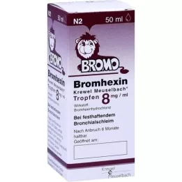BROMHEXIN Krewel Meuselb. Kapljice 8 mg/ml, 50 ml