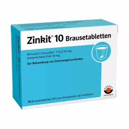 ZINKIT 10 šumečih tablet, 20 kom