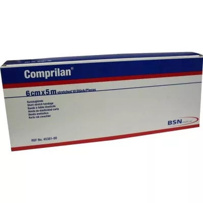 COMPRILAN elastični povoj 6 cmx5 m, 10 kos
