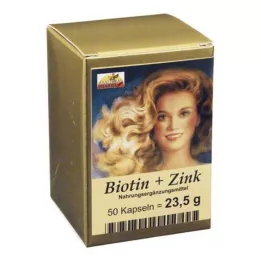 BIOTIN PLUS Cinkove kapsule za lase, 50 kos