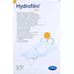 HYDROFILM Plus prozoren povoj 9x15 cm, 5 kom