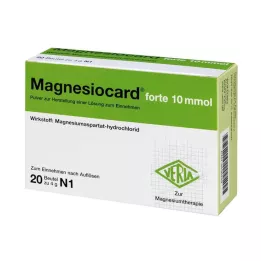 MAGNESIOCARD forte 10 mmol prašek za raztopino za peroralno uporabo, 20 kos