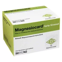 MAGNESIOCARD forte 10 mmol prašek za raztopino za peroralno uporabo, 50 kos