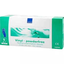 VINYL Rokavice nepudrane majhne modre, 100 kosov