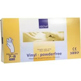 VINYL Rokavice nepudrane srednje modre, 100 kosov