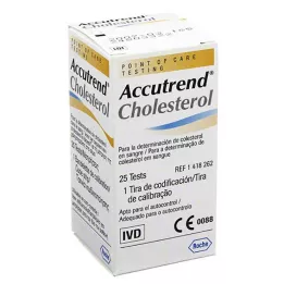 ACCUTREND Listički za merjenje holesterola, 25 kos