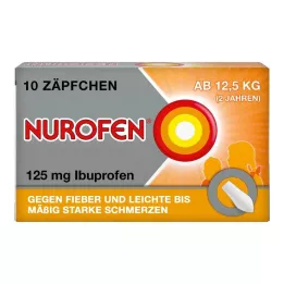NUROFEN Junior 125 mg svečke, 10 kos