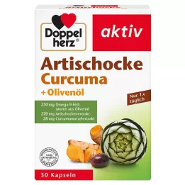 DOPPELHERZ Artičoka+oljčno olje+kurkuma kapsule, 30 kos