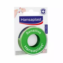 HANSAPLAST Pritrdilni obliž Sensitive 1,25 cm x 5 m, 1 kos