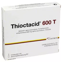 THIOCTACID 600 T raztopina za injiciranje, 5X24 ml
