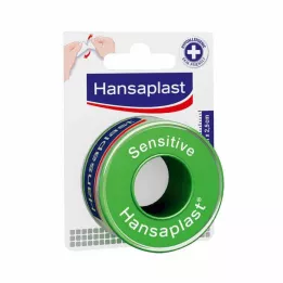 HANSAPLAST Pritrdilni obliž Sensitive 2,5 cm x 5 m, 1 kos
