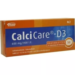 CALCICARE D3 žvečljive tablete, 50 kom