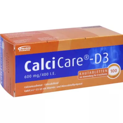 CALCICARE D3 žvečljive tablete, 100 kom