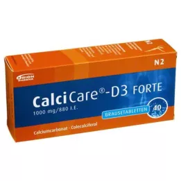 CALCICARE D3 forte šumeče tablete, 40 kom