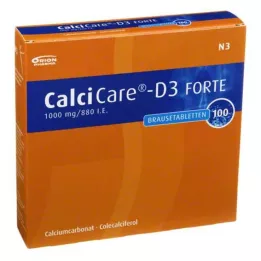 CALCICARE D3 forte šumeče tablete, 100 kos