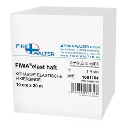FIXIERBINDE kohezivna elastika 10 cmx20 m bela, 1 kos