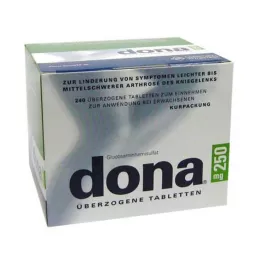 DONA 250 mg obložene tablete, 240 kos