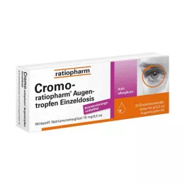 CROMO-RATIOPHARM Kapljice za oko enkratni odmerek, 20X0,5 ml