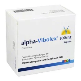 ALPHA VIBOLEX 300 mg mehke kapsule, 100 kos
