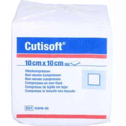 CUTISOFT Komprese iz flisa 10x10 cm nesterilne, 100 kosov