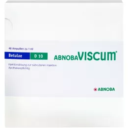 ABNOBAVISCUM Betulae D 10 ampul, 48 kos