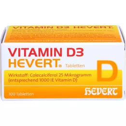 VITAMIN D3 HEVERT tablete, 100 kos