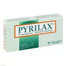 PYRILAX 10 mg svečke, 6 kosov