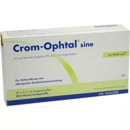 CROM-OPHTAL sine kapljice za oko EDB, 20X0,5 ml