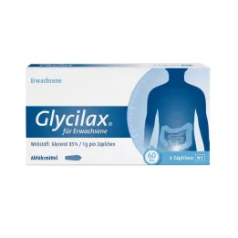 GLYCILAX Svečke za odrasle, 6 kos