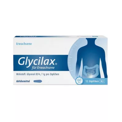 GLYCILAX Svečke za odrasle, 12 kos
