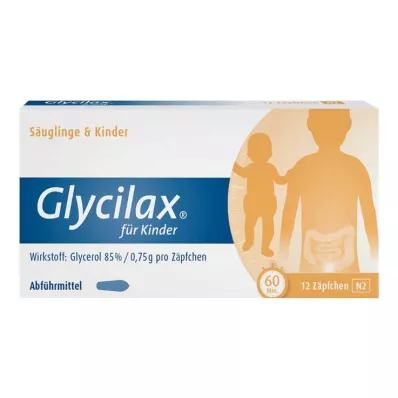 GLYCILAX Svečke za otroke, 12 kos