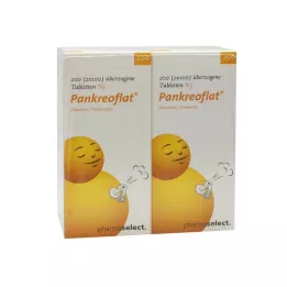 PANKREOFLAT obložene tablete, 200 kom