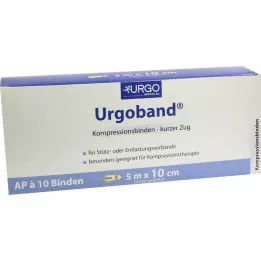 URGOBAND Kratek raztegljivi povoj 10 cm x 5 m, 10 kom