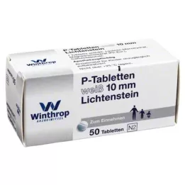 P TABLETTEN bela 10 mm, 50 kos