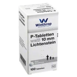 P TABLETTEN bela 10 mm, 100 kos