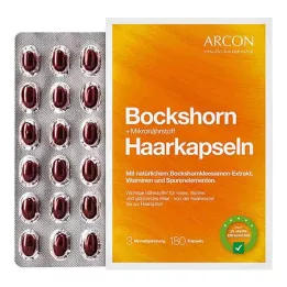BOCKSHORN+Kapsule za lase z mikrohranili Tisane plus, 180 kos
