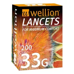 WELLION Lancete 33 G, 200 kos