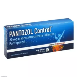 PANTOZOL Control 20 mg gastrorezistentne tablete, 7 kom