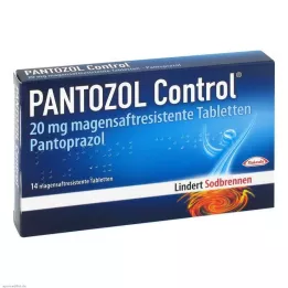 PANTOZOL Control 20 mg gastrorezistentne tablete, 14 kom
