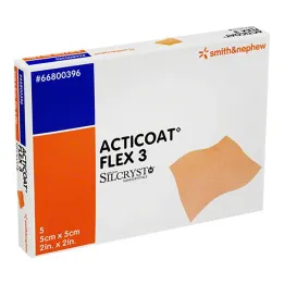 Bandaža Acticoat Flex 3 5x5 cm, 5 kos