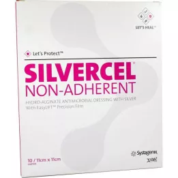 SILVERCEL nesprijemne komprese 11x11 cm, 10 kos