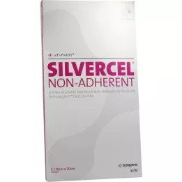 SILVERCEL nesprijemne komprese 10x20 cm, 5 kos